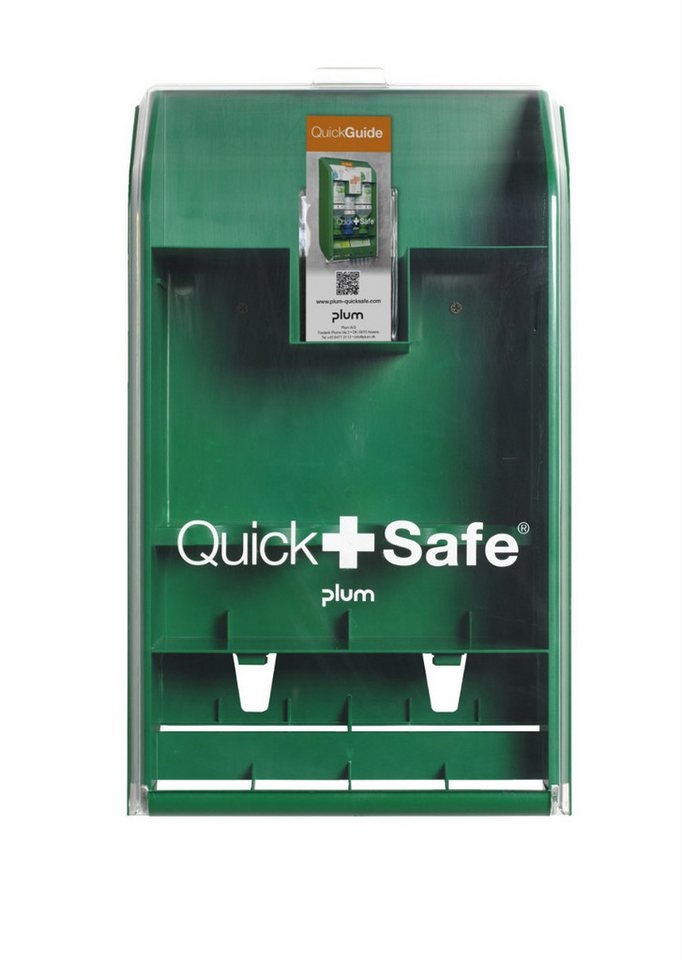 DocMed Erste-Hilfe-Set Plum QuickSafe Box Empty, (Notfallstation Box, 1 St), aus schlagfestem Kunststoff, Transparenter Deckel von DocMed