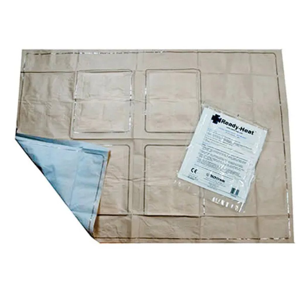 DocMed Erste-Hilfe-Set Ready-Heat Wärmedecke, (Kompakt & leicht, 1 St), Selbstaktivierende Wärmequelle, Lang anhaltende Wirkung von DocMed