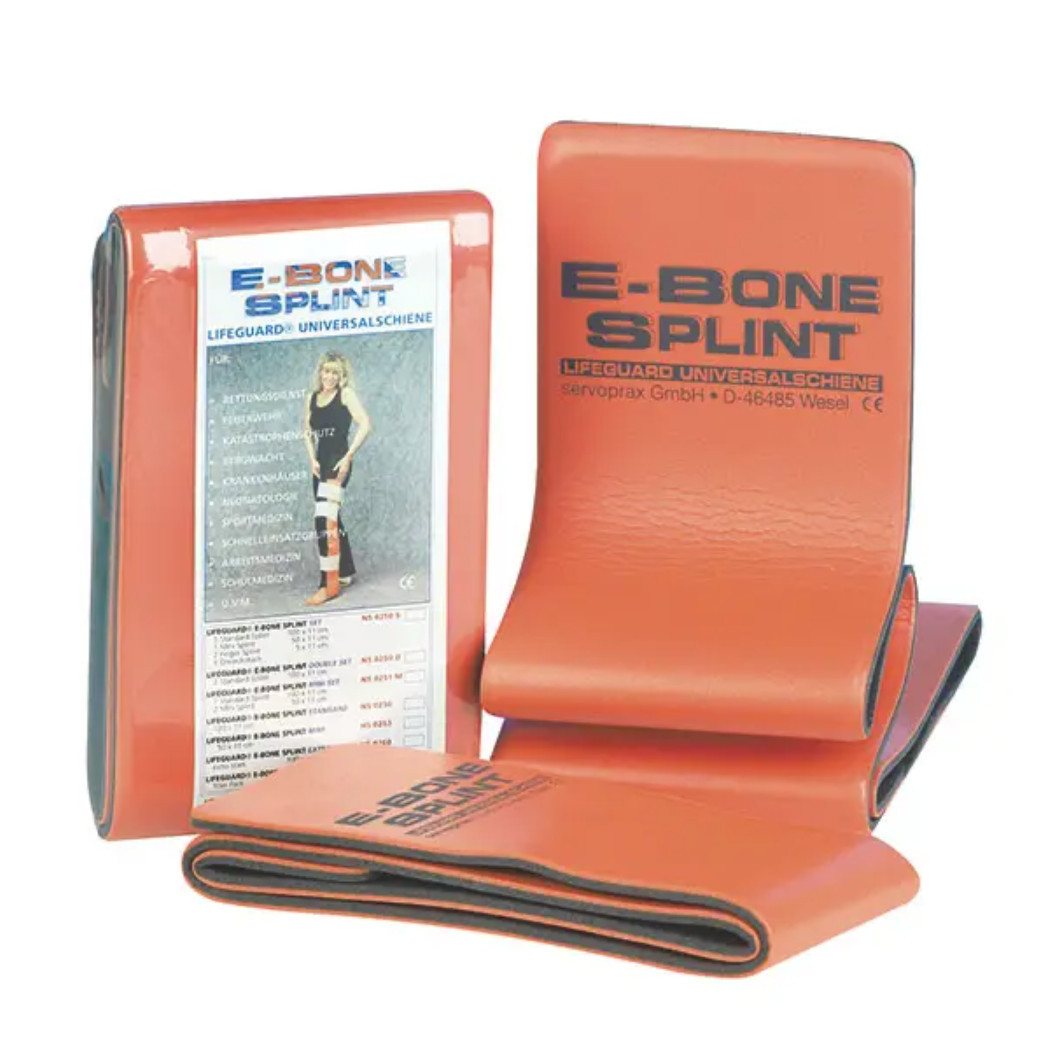 DocMed Erste-Hilfe-Set Splint Schiene E-Bone, (Mehrfach verwendbar, 1 St), Universell zuschneidbar, 14 % mehr Materialvolumen von DocMed