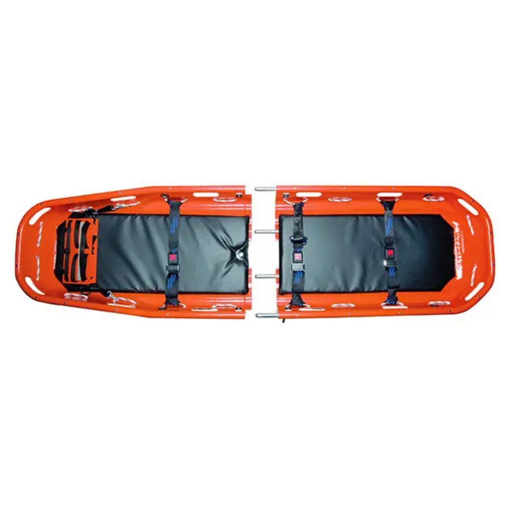 DocMed Erste-Hilfe-Set ultraBASKET STRETCHER, teilbar, (Modulares Rettungstragenset, 1 St), Max. Belastbarkeit: 315 kg, verstellbare Fußstütze von DocMed