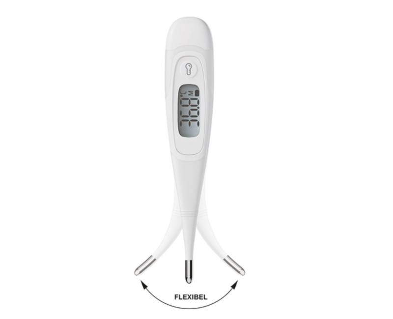 DocMed Fieberthermometer DIGItemp flex - digitales Fieberthermometer, ohne Quecksilber 8-tlg., für Kinder und Erwachsene, mit flexibler Spitze von DocMed