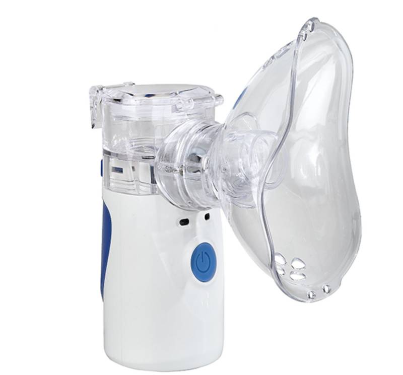 DocMed Inhalationsgerät Ultraschall Inhalationsgerät Mini, Komplett-Set 7-tlg., effektive Inhalations-und Atemtherapie, Hilft bei Erkältungen, Tragbar und handlich, Für Kinder und Erwachsene von DocMed