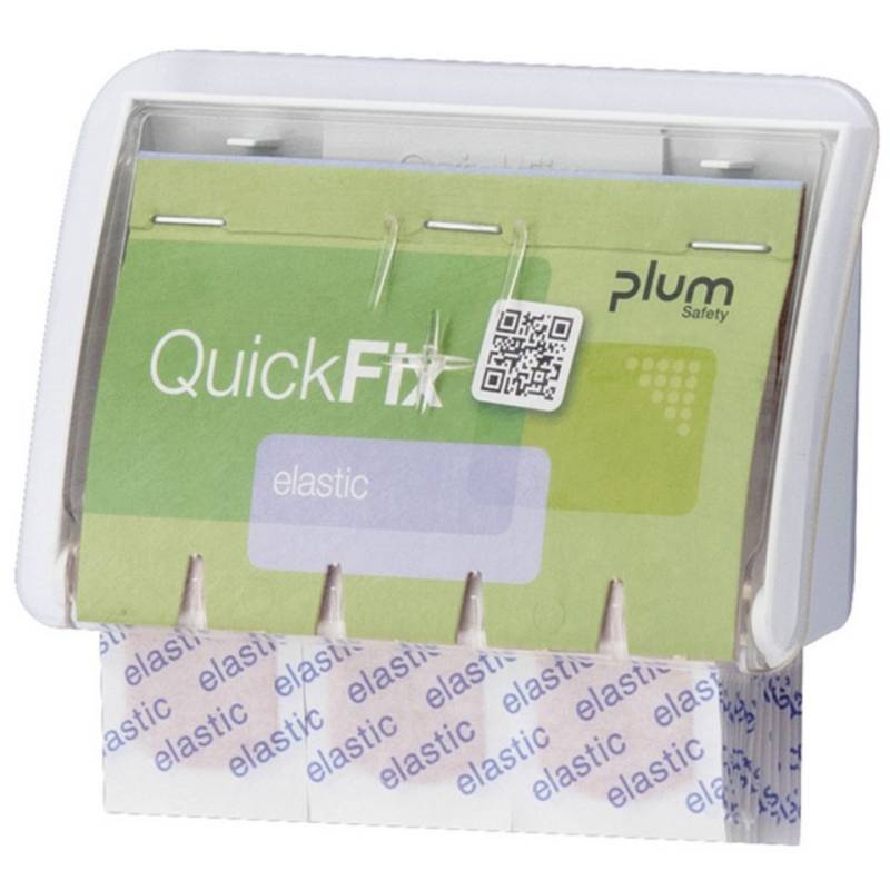 DocMed Pflasterspender Plum QuickFix UNO Pflasterspender, (Kompakter Pflasterspender, 1-tlg., wandmontierbar und nachfüllbar), Schnelle und einfache Anwendung mit nur einer Hand von DocMed