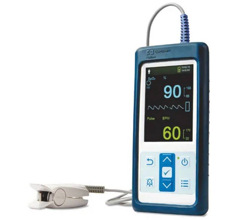 DocMed Pulsoximeter Nellcor PM10N, USB-Schnittstelle, Kompaktes, leichtes Design, Energiesparender Betrieb von DocMed