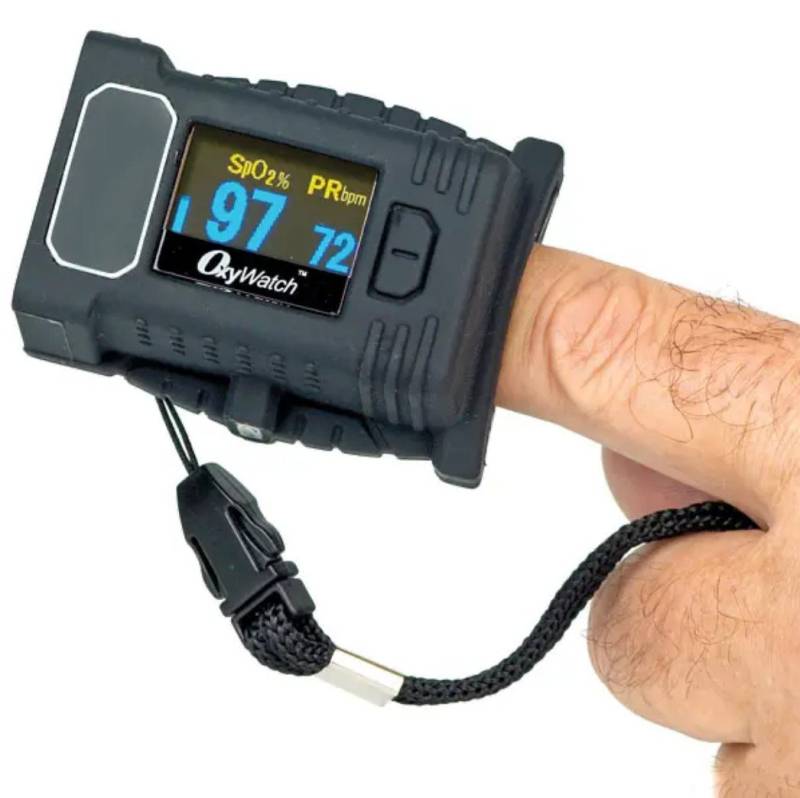 DocMed Pulsoximeter RESQ-Meter Extreme Pulsoximeter, Inklusive Fingersenso, Für Erwachsene und Kinder, akustische und visuelle Alarmfunktionen von DocMed