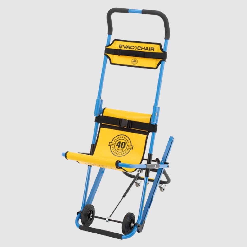 DocMed Transportrollstuhl Evac+Chair Modell MK5 Evakuierungsstuhl, Innovatives Gleitbandsystem, Hohe Tragfähigkeit DocMed Transportrollstuhl Evac+Chair Modell MK5 Evakuierungsstuhl, Innovatives Gleitbandsystem, Hohe Tragfähigkeit von DocMed
