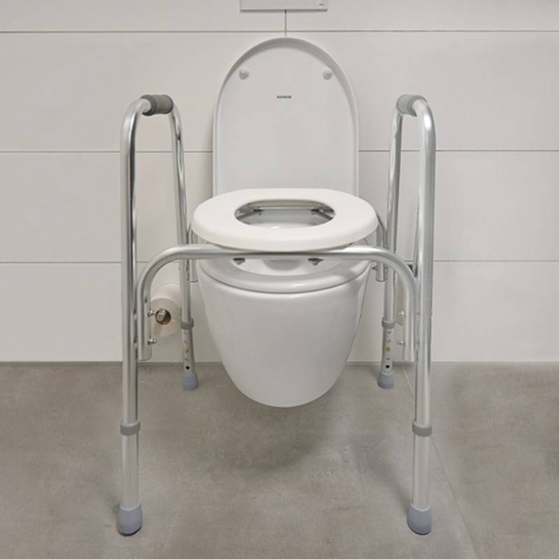 DocMed WC-Aufstehhilfe DocMed Toilettengestell, höhenverstellbares Toilettengestell, komfortable Toilettenhilfe von DocMed
