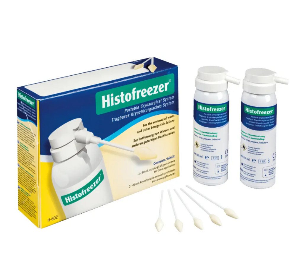 DocMed Warzen-Vereisungsspray Histofreezer zur Warzenentfernung, (Warzenentfernungsset, 54-tlg. Einfache Anwendung), Schmerzfreie Warzenentfernung, Schnelle Heilung von DocMed