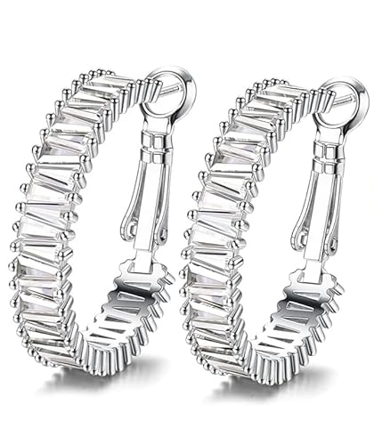 Dochais Creolen für Damen Mädchen 18K Vergoldete Ohrringe, Creolen Ohrringe mit Zirkonia Kreolen Huggie Ohrring with 925 Sterling Silver Post, Statement Hypoallergen Ohrringe Geschenke für Mädchen. von Dochais