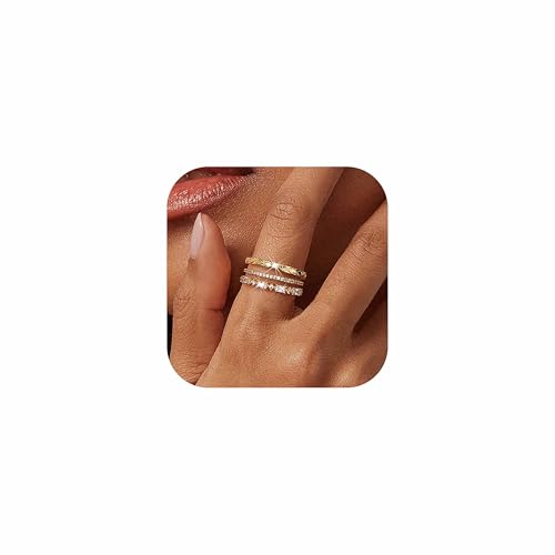 Dochais 3 Stück Ringe Gold Damen Frauen 14k Real Gold Vergoldete Ring Set Wasserfest Goldene Ringe Fingerring Stapelring Statement Zirkonia Diamant Ring Modeschmuck Geschenke Größe 60 Dochais 3 Stück Ringe Gold Damen Frauen 14k Real Gold Vergoldete Ring Set Wasserfest Goldene Ringe Fingerring Stapelring Statement Zirkonia Diamant Ring Modeschmuck Geschenke Größe 60 von Dochais
