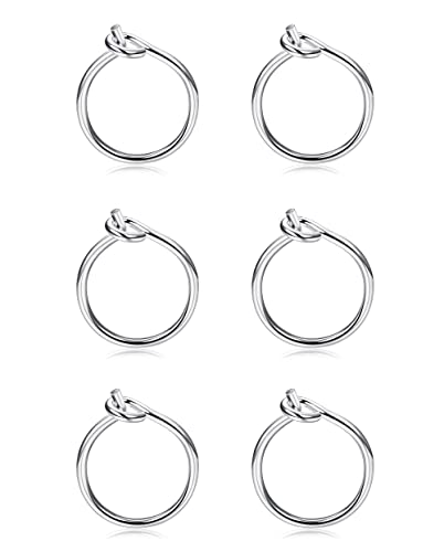 Dochais Schmuck 3 Paar Damen Ohrringe 925 Sterling Silber,Ohrringe Creolen für Damen Mädchen,Ohrringe Silber Set Hypoallergen von Dochais