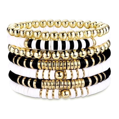 Dochais Surfer Armbänder Set Sommer,7Pcs Regenbogen Armbänder Boho Perlen Armband,Buntes Perlenarmband Elastisches Seil Armband Set,Sommer Strand Armband für Frauen Mädchen Dochais Surfer Armbänder Set Sommer,7Pcs Regenbogen Armbänder Boho Perlen Armband,Buntes Perlenarmband Elastisches Seil Armband Set,Sommer Strand Armband für Frauen Mädchen von Dochais