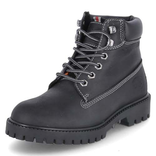 Dockers by Gerli Damen Combat Boots, Frauen Stiefeletten,warm gefüttert,kurzstiefel,uebergangsschuhe,uebergangsstiefel,schwarz,40 EU von Dockers by Gerli