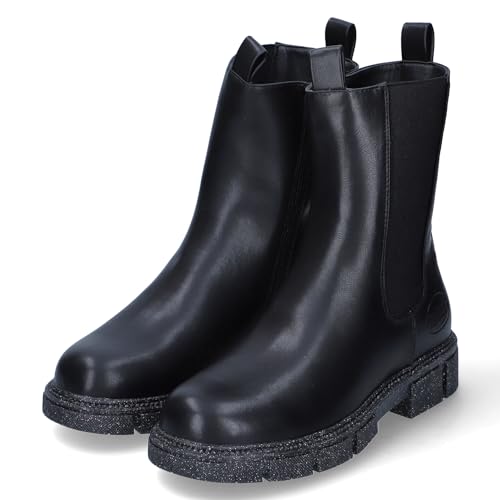 Dockers Kinder Chelsea Boots Schwarz Textil/Synthetik von Dockers by Gerli