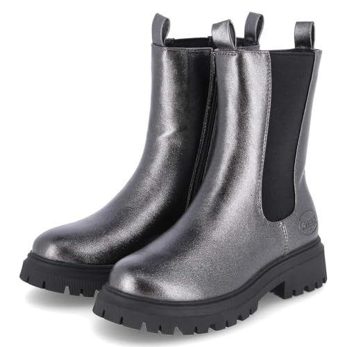 Dockers by Gerli 55QN704680200 Schlupfstiefel Textil & Synthetik Unisex in Silber/Platin - Gr. 34 von Dockers by Gerli