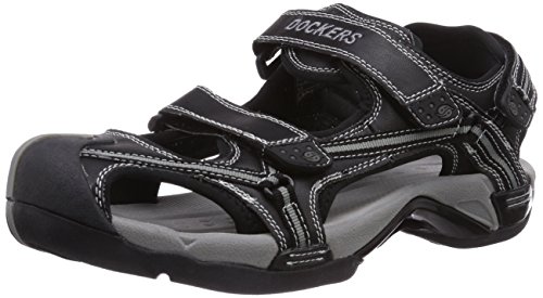 Dockers by Gerli Herren 24ML002-650 Sandalen, Schwarz (schwarz 100), 47 EU von Dockers by Gerli