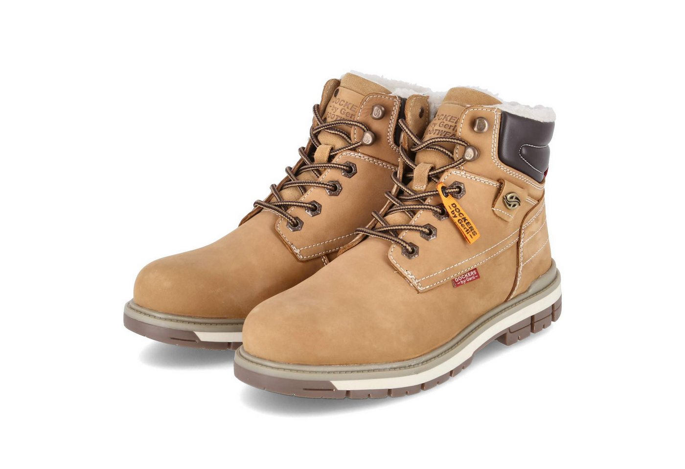 Dockers by Gerli Dockers By Gerli 43LU110-300-910 Herren Leder braun Schnürstiefel von Dockers by Gerli