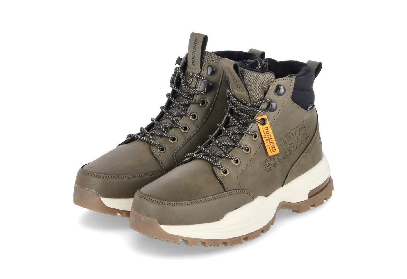 Dockers by Gerli Dockers By Gerli 51FY106630850 Herren Kunstleder khaki Schnürstiefel von Dockers by Gerli