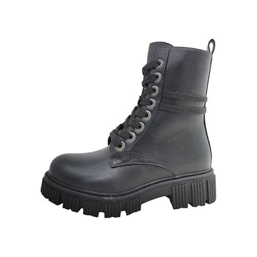 Dockers by Gerli Kinderschuhe Mädchen Schnürstiefel Stiefelette Schwarz Freizeit, Schuhgröße:41 EU von Dockers by Gerli