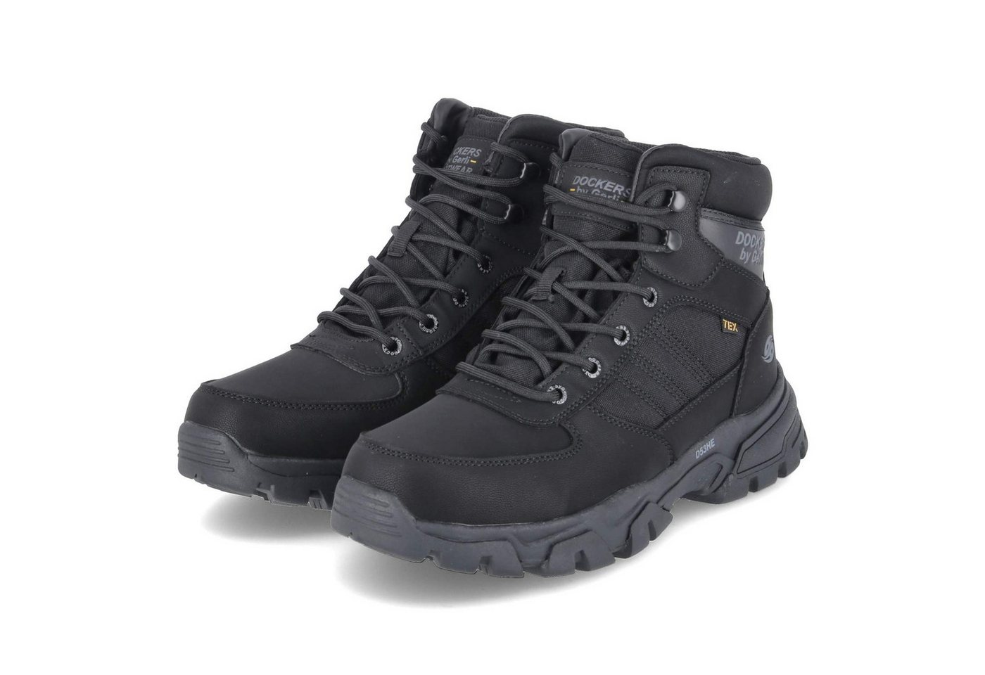 Dockers by Gerli Dockers By Gerli 53HE002-657-101 Herren Textil & Synthetik schwarz Schnürstiefel von Dockers by Gerli