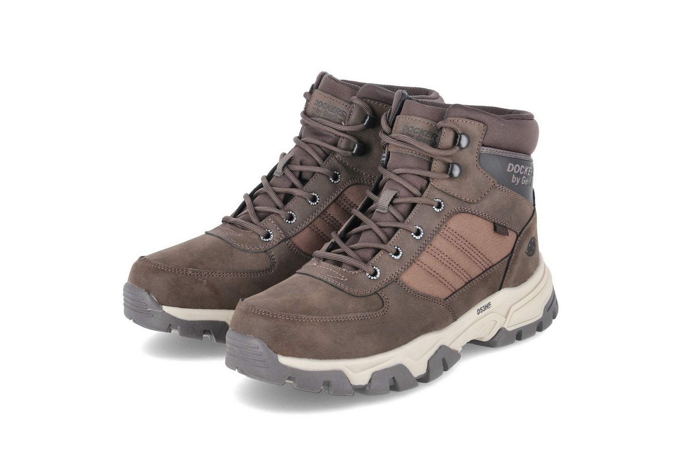 Dockers by Gerli Dockers By Gerli 53HE002-657-320 Herren Textil & Synthetik braun Schnürstiefel von Dockers by Gerli