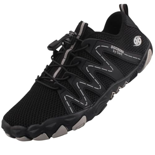 Dockers by Gerli Damen Barfußschuhe Schwarz/Grau EU 38 von Dockers by Gerli