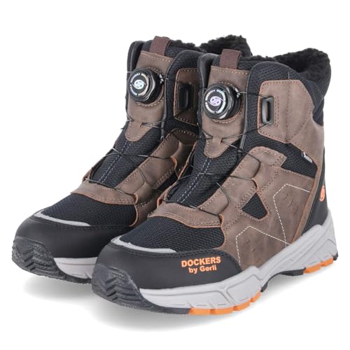 Dockers by Gerli 57NL701637303 Stiefel Textil & Synthetik Jungen in braun-kombi - Gr. 41 von Dockers by Gerli