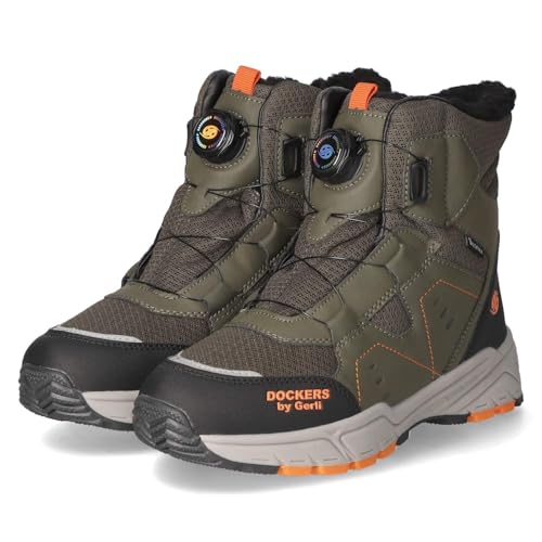Dockers by Gerli 57NL701637850 Stiefel Textil & Synthetik Jungen in grün-kombi - Gr. 31 von Dockers by Gerli