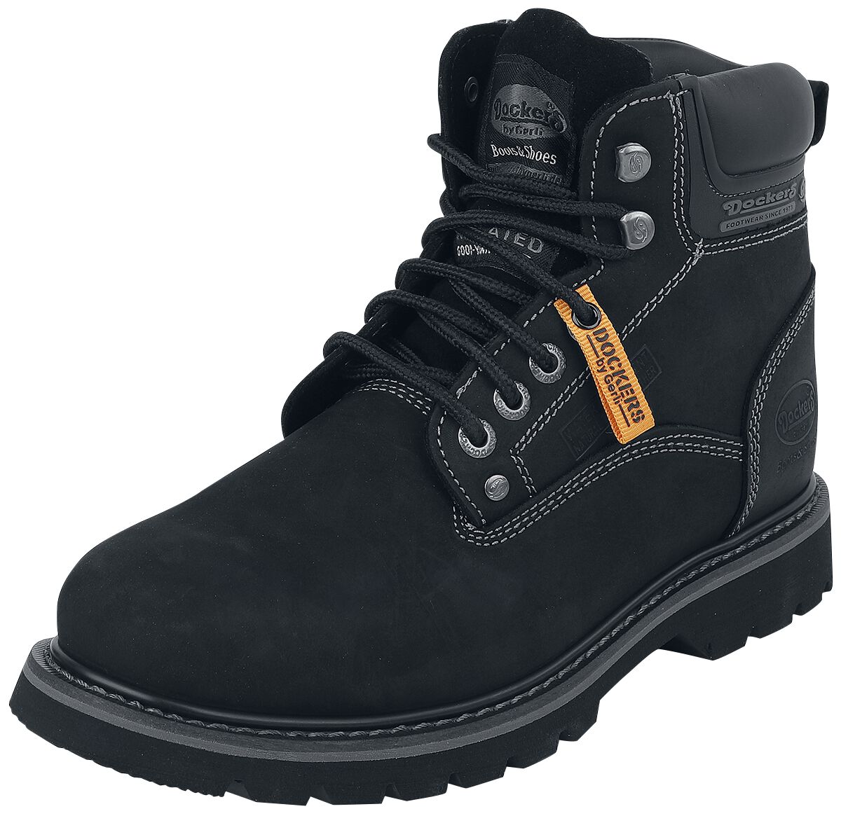 Dockers by Gerli Black Boot Schnürstiefel schwarz in EU41 von Dockers by Gerli