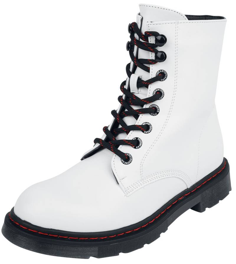 Dockers by Gerli Boot - Schnürboots - EU36 bis EU40 - für Damen - Größe EU39 - weiß von Dockers by Gerli