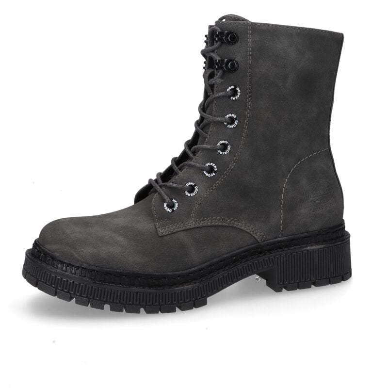 Dockers by Gerli Boot - Schnürboots - EU37 bis EU42 - für Damen - Größe EU39 - dunkelgrau/schwarz von Dockers by Gerli