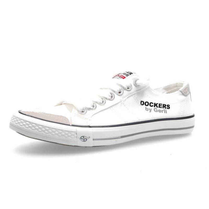 Dockers by Gerli Canvas Sneaker White Sneaker weiß in EU45 von Dockers by Gerli