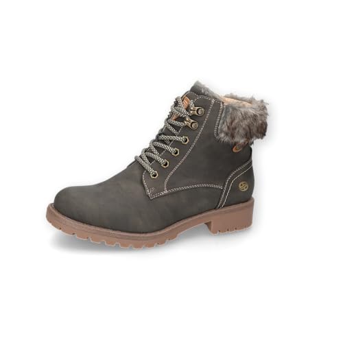 Dockers by Gerli Damen Schnürstiefeletten, Frauen Stiefeletten,warm gefüttert,uebergangsschuhe,uebergangsstiefel,boots,bottle,41 EU von Dockers by Gerli