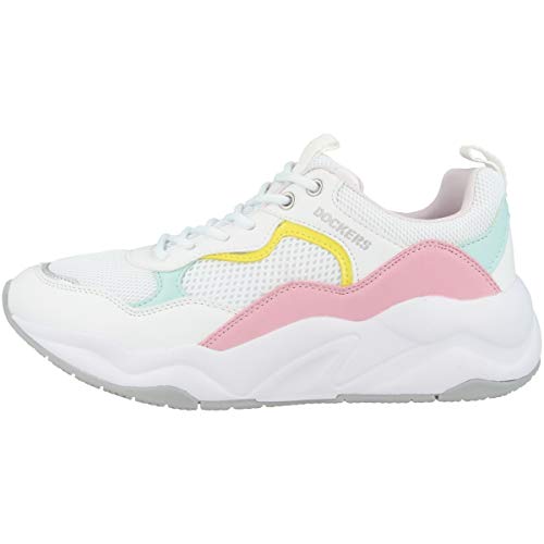 Dockers by Gerli Damen 46NT201-617509 Sneaker, Weiß (Weiss/Multi 509) von Dockers by Gerli