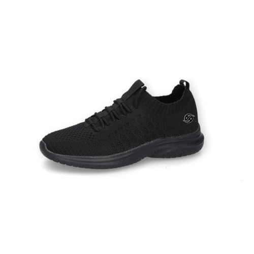 Dockers by Gerli Damen Low-Top Sneaker, Frauen Halbschuhe,Sportschuhe,Freizeitschuhe,Turnschuhe,Laufschuhe,schnürschuhe,allblack,37 EU von Dockers by Gerli