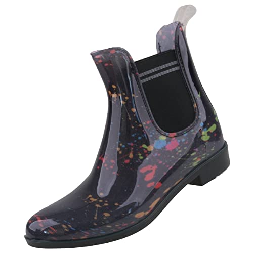 Dockers by Gerli Damen 49XE201-800110 Gummistiefel, schwarz/Multi, 39 EU Dockers by Gerli Damen 49XE201-800110 Gummistiefel, schwarz/Multi, 39 EU von Dockers by Gerli