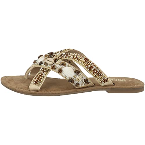 Dockers by Gerli Damen Zehentrenner Beige, Schuhgröße:EUR 39 von Dockers by Gerli