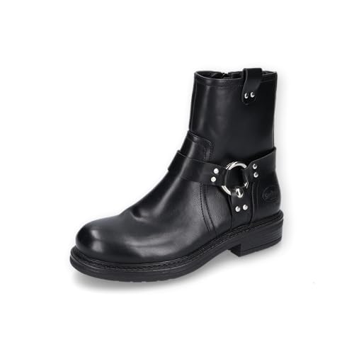 Dockers by Gerli Damen Biker Boots, Frauen Stiefeletten,warm gefüttert,uebergangsstiefel,winterstiefeletten,winterschuhe,schwarz,38 EU von Dockers by Gerli