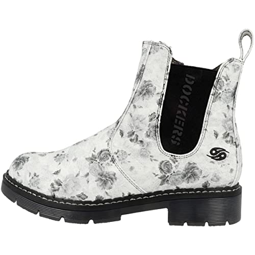 Dockers by Gerli Damen Chelsea-Stiefel, White Black 45pn209 610501, 41 EU von Dockers by Gerli