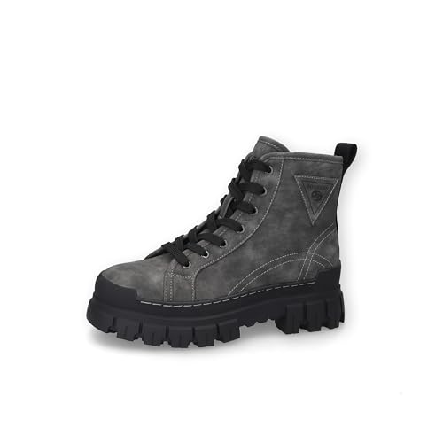 Dockers by Gerli Damen Combat Boots, Frauen Stiefeletten,Booties,halbstiefel,Kurzstiefel,uebergangsschuhe,dunkelgrau/schwarz,40 EU von Dockers by Gerli
