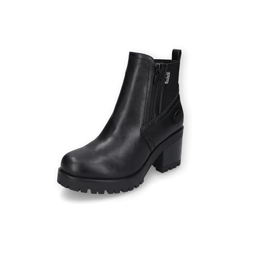 Dockers by Gerli Damen Combat Boots, Frauen Stiefeletten,Stiefel,Bootee,Booties,halbstiefel,Kurzstiefel,schwarz/dunkelgrau,42 EU von Dockers by Gerli