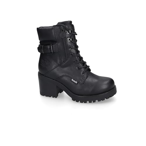 Dockers by Gerli Damen Combat Boots, Frauen Stiefeletten,warm gefüttert,Bootee,Booties,halbstiefel,Kurzstiefel,schwarz,37 EU von Dockers by Gerli