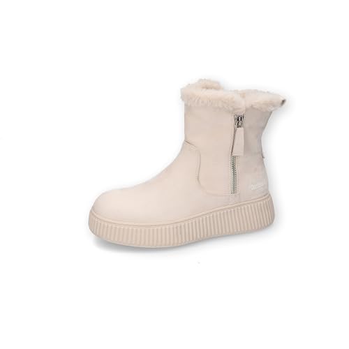 Dockers by Gerli Damen Combat Boots, Frauen Stiefeletten,warm gefüttert,Winterschuhe,Stiefel,Booties,halbstiefel,Kurzstiefel,Ice,42 EU von Dockers by Gerli