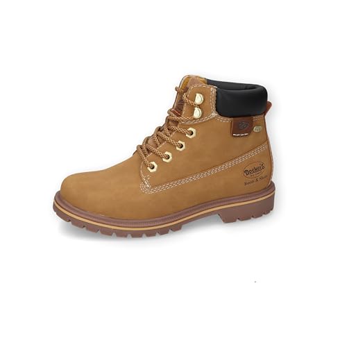 Dockers by Gerli Damen Combat Boots, Frauen Stiefeletten,wasserabweisend,Bootee,Booties,halbstiefel,Kurzstiefel,golden tan,39 EU von Dockers by Gerli