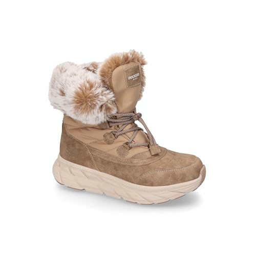 Dockers by Gerli Damen Combat Boots, Frauen Stiefeletten,wasserabweisend,warm gefüttert,halbstiefel,Kurzstiefel,braun,38 EU von Dockers by Gerli