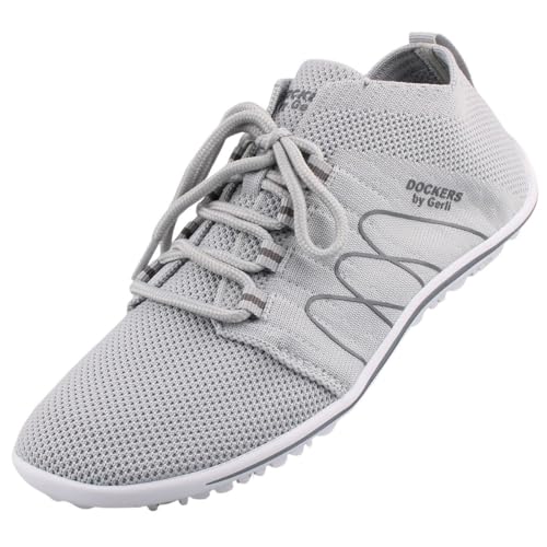 Dockers by Gerli Damen High-Top Sneaker, Frauen Halbschuhe,schnürer,Business,Freizeit,straßenschuhe,Strassenschuhe,hellgrau/grau,42 EU von Dockers by Gerli