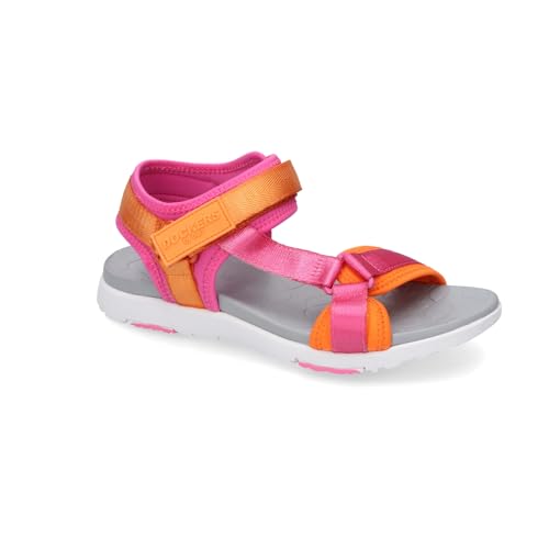 Dockers by Gerli Damen Klassische Sandalen, Frauen Sandalen,Badeschlappen,Badesandalen,Wasserschuhe,Aquaschuhe,orange/Multi,41 EU von Dockers by Gerli