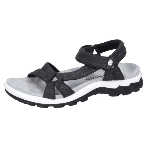 Dockers by Gerli Damen Klassische Sandalen, Frauen Sommerschuhe,sandaletten,klettsandalen,women's,woman,lady,ladies,schwarz,38 EU / 5 UK von Dockers by Gerli