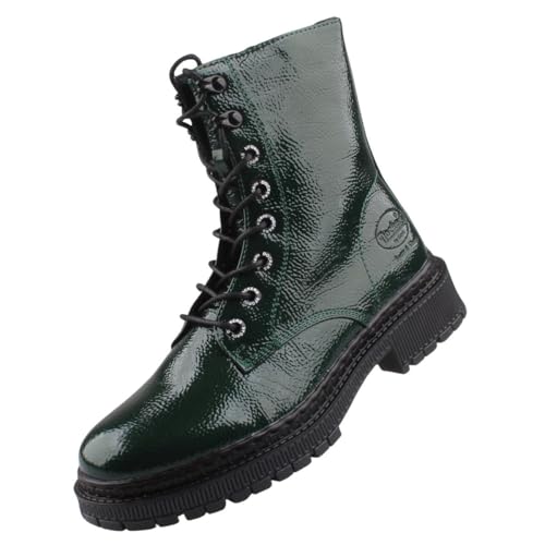Dockers by Gerli Damen Klassische Stiefeletten, Frauen Stiefeletten,Wechselfußbett,Boots,Stiefel,Bootee,dunkelgrün/schwarz,38 EU von Dockers by Gerli