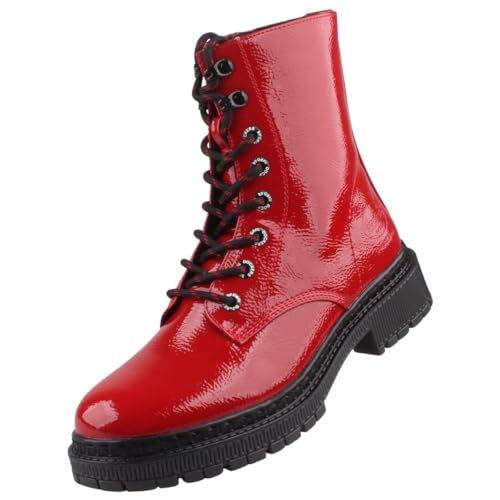 Dockers by Gerli Damen Klassische Stiefeletten, Frauen Stiefeletten,Wechselfußbett,uebergangsschuhe,uebergangsstiefel,hellrot,40 EU von Dockers by Gerli